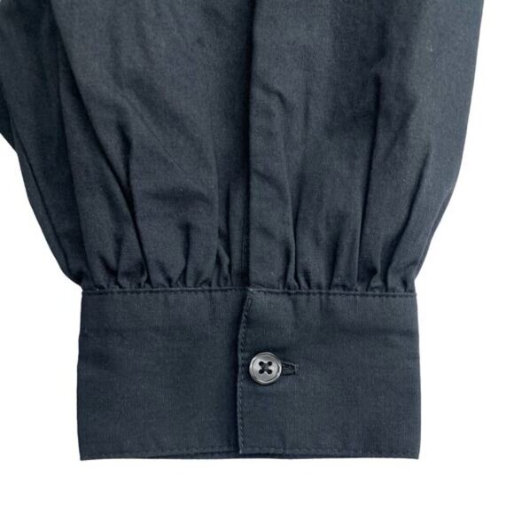 NWT LEVI'S Devin Cotton Slim Black Blouse Womens Size Small - Picture 6 of 9